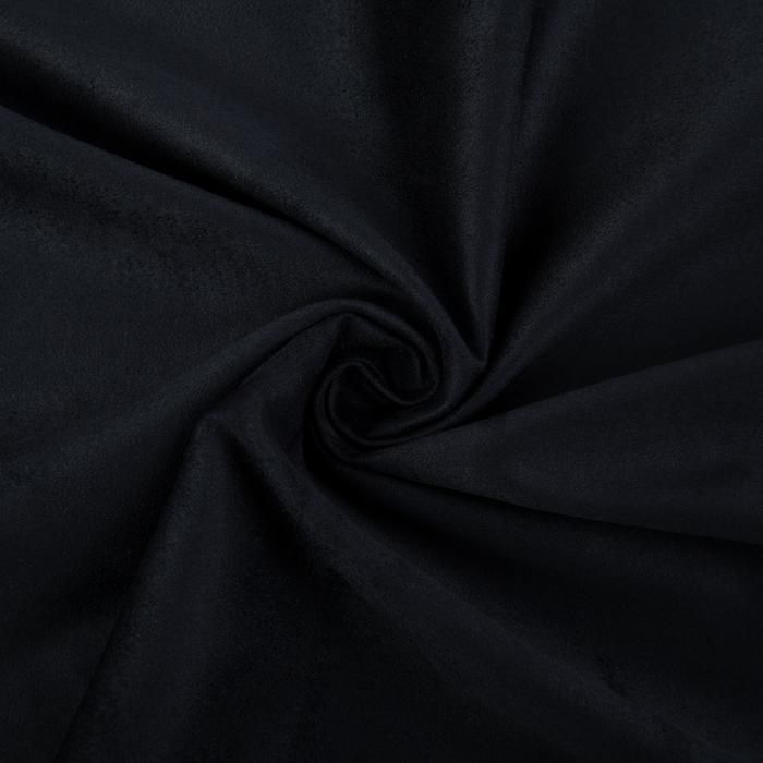 Замша искусственная 35х50 см черная (19-4004)