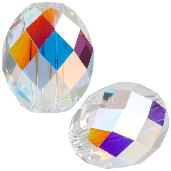 Бусины 5044 7x6 mm Crystal AB