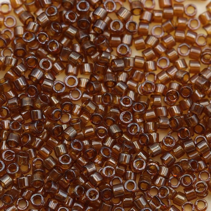 Delica Beads 11/0 DB1891 Transparent Transparent Dark Topaz Luster