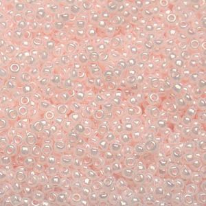 Бисер круглый 15/0 #0145L Цейлон, нежно-розовый