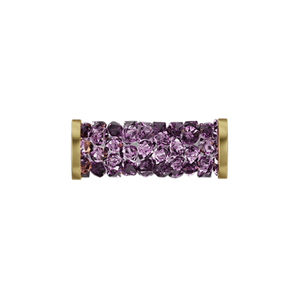 Бусины 5950 15 mm Amethyst GOLD