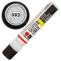 Marabu Glitter Liner 582 Silver 25 ml  (18030009582)