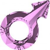 Кристаллы 4878.Прозрачные 18x11,5 mm.Отверстие 5,9 Crystal Antique Pink