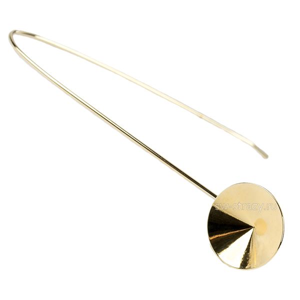 Основа под серьги удлиненная 1122 12 мм позолота SWK0347
