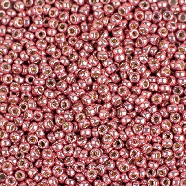 Seedbead Miyuki 15/0 4209 Duracoat Galvanized Dk Coral