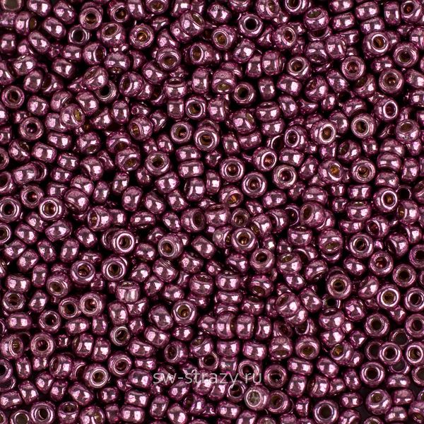 Seedbead Miyuki 15/0 4220 Duracoat Galvanized Eggplant