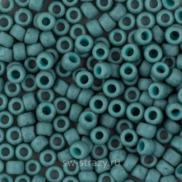 Бисер круглый 8/0 #2604F Semi Glazed матовый бирюза