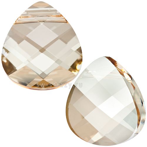 Кулоны 6012 11x10 mm Crystal Golden Shadow