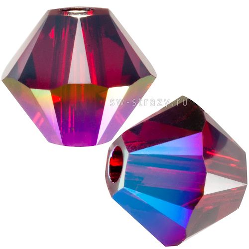 Бусины 5328 4 mm Siam AB Satin