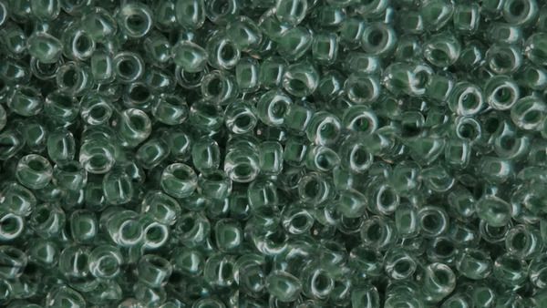 Seedbead Miyuki 15/0 217 Forest Green Lined Crystal