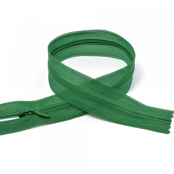 Молния потайная н\р зеленый F258 50 см
