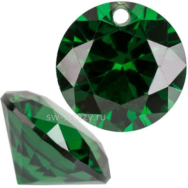 Подвеска циркон 4 мм Fern Green