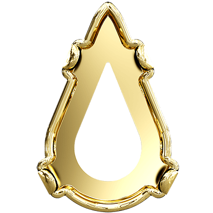 4328/S 10x6 mm 3PH203 Gold Plating