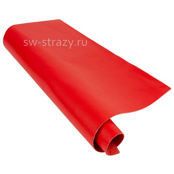 Кожа натуральная 15х21 см красная (016)