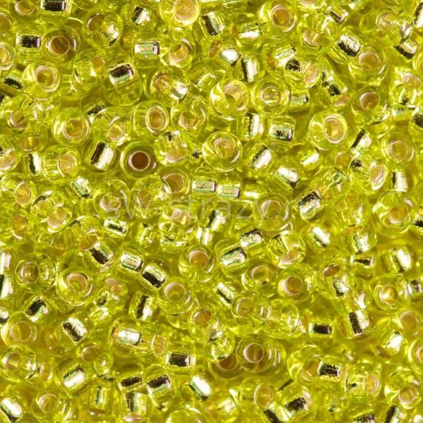 Seedbead Miyuki 15/0 014 Chartreuse Silver Lined