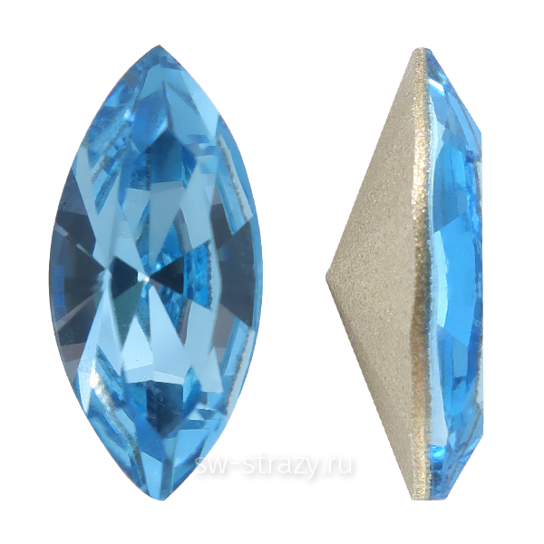 Кристаллы 4228 8x4 mm Aquamarine