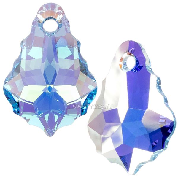 Кулоны 6090 16x11 mm Aquamarine AB