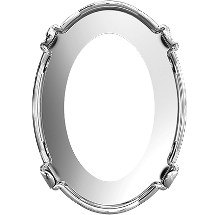 4120/S 8x6 mm 1PH20HG Rhodium Plating