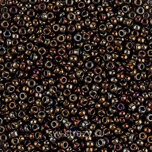 Seedbead Miyuki 15/0 458 Metallic Iris Brown