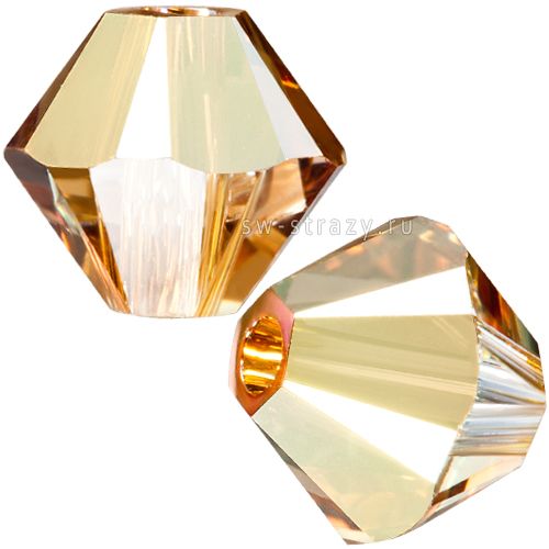 Бусины 5328 5 mm Crystal Metallic Sunshine