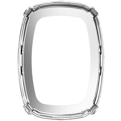 4568/S 18x13 mm 1PH20H Rhodium Plating