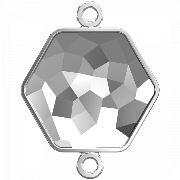 4683/J 12x13,5 mm Rhodium Plating (с двумя ушками)