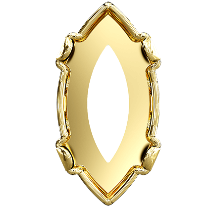 4228/S 15x7 mm 1PH203 Gold Plating