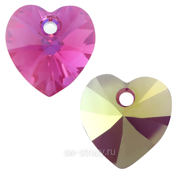 Кулоны 6228 10,3x10 mm Fuchsia AB