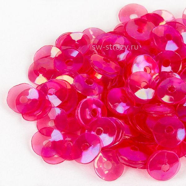 Пайетки 4 mm чаша (0132) Fucsia IR 3 гр