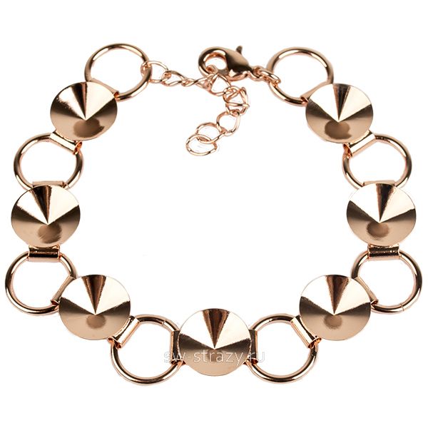 Основа под браслет 1122 12 мм розовое золото SWK0470