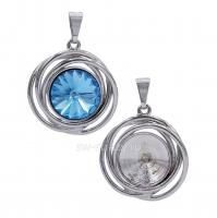 Основа под кулон-спираль 1122 12 мм родий SWK0393