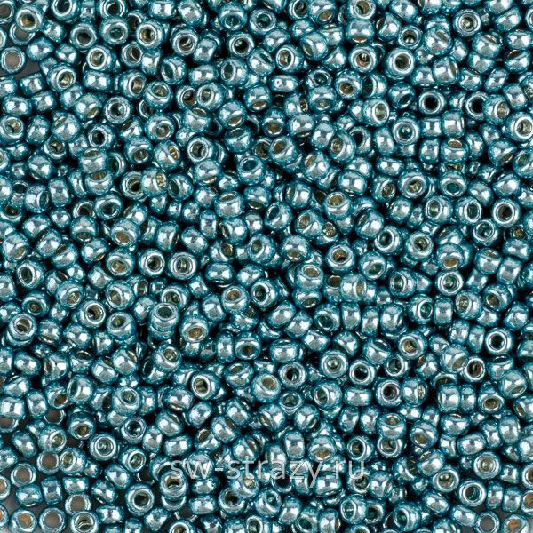 Seedbead Miyuki 15/0 4217 Duracoat Galvanized Sea Foam