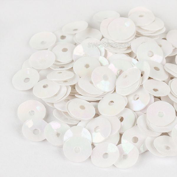 Пайетки 3 mm чаша (0572) Bianco OR 3 гр