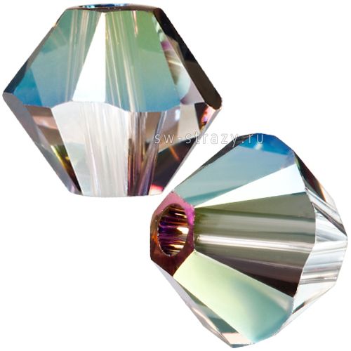 Бусины 5328 3 mm Crystal Iridescent Green