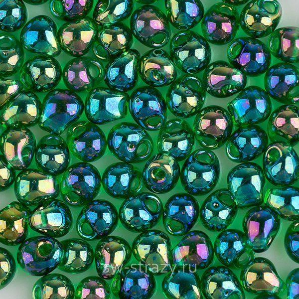 Drops 3,4 mm 179 Transparent Green AB