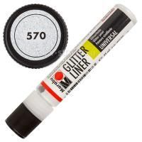Marabu Glitter Liner 570 Weiss 25 ml (18030009570)