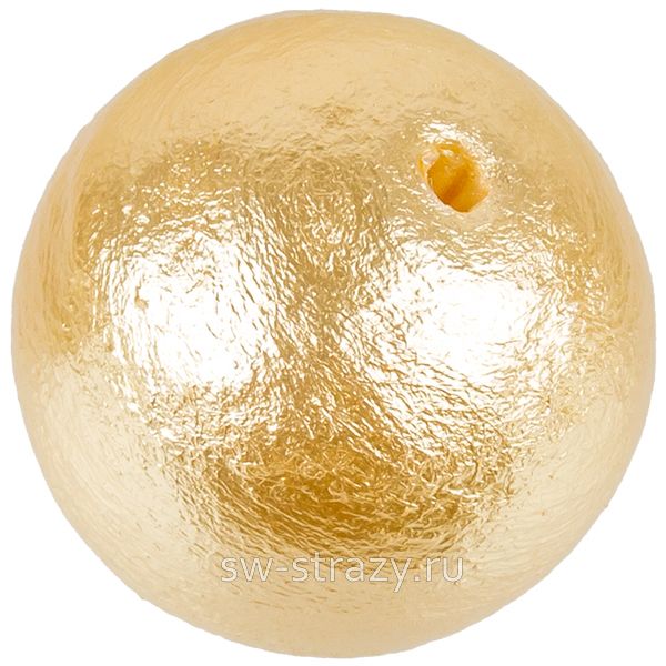 Жемчуг хлопковый 16 мм шампань