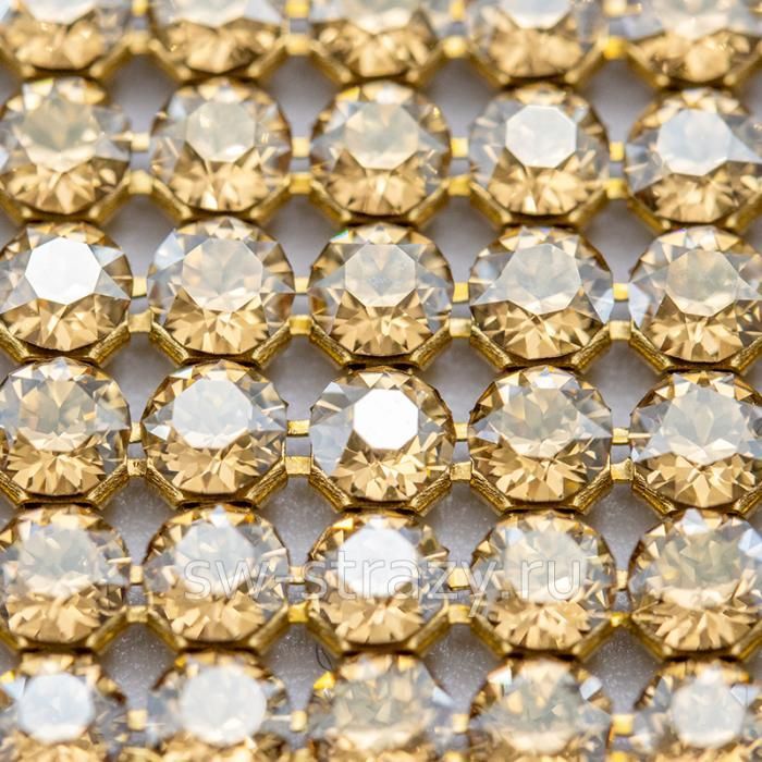 Кристальная ткань 40000/100 081 001GSHA NOHF (1 ряд-примерно 66 камней)