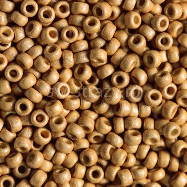 Seedbead Miyuki 15/0 4204F Matted Duracoat Galvanized Champagne