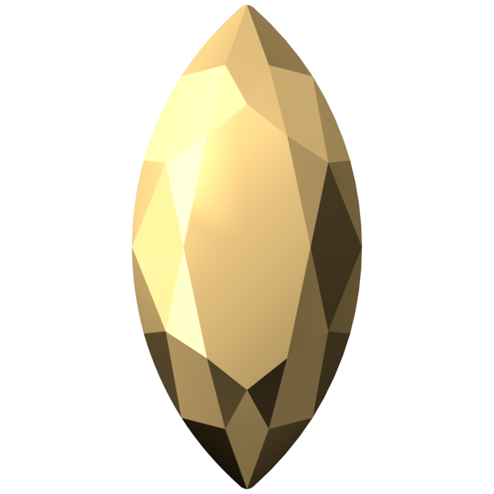 Кристаллы 4210 15x7 mm Crystal Aurum