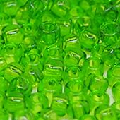 Бисер круглый 15/0 #0007 Прозрачный, перидот