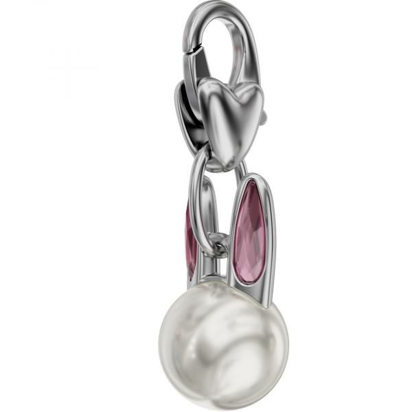 Кулоны 90001 22,5x8 mm Crystal White Pearl (001 650) Blush Rose F CLASP F