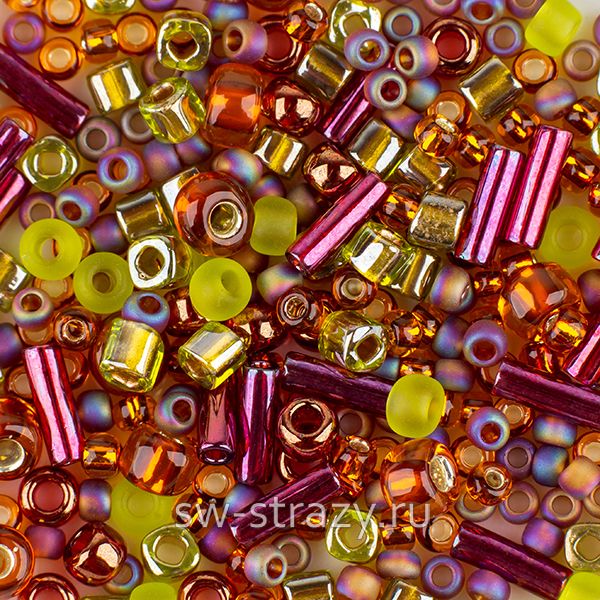 Toho MIX # 3227 малиново-зеленый