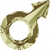 Кристаллы 4878.Прозрачные 18x11,5 mm.Отверстие 5,9 Crystal Golden Shadow