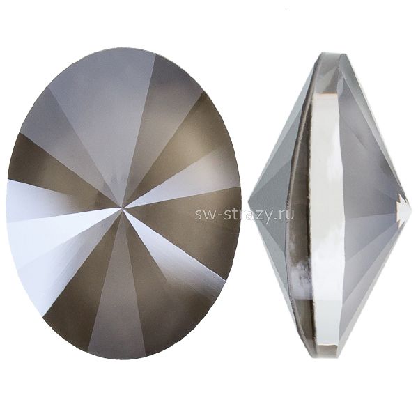 Кристаллы 4122 8x6 mm Crystal Dark Grey