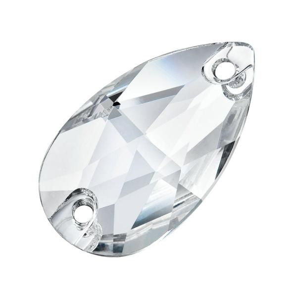 Pear 2H 12x7 mm Crystal