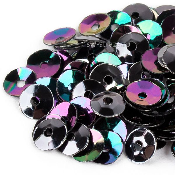 Пайетки 3 mm чаша (9275) Grigio MI 3 гр