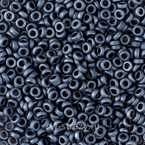 Бисер Spacer 2,2х1 mm 2001 Matted Gunmetal