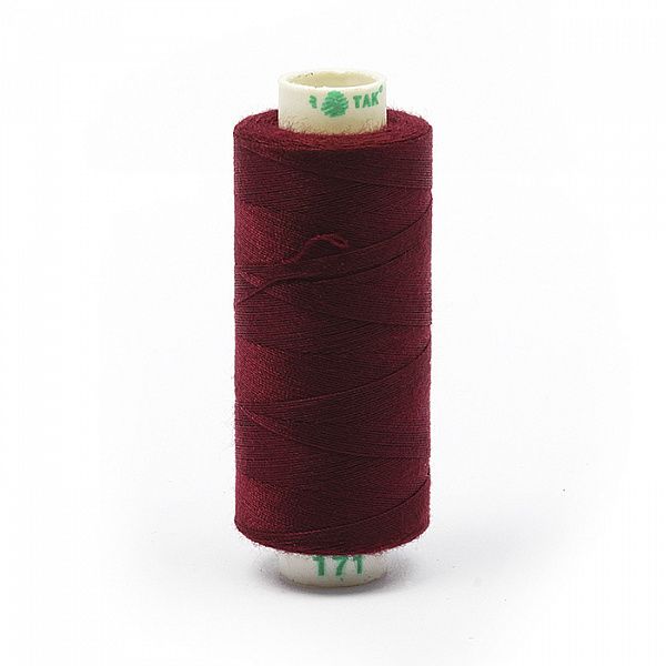 Нитки бытовые Dor Tak 40\2 цв. 171 бордовый 366м 100% п\э