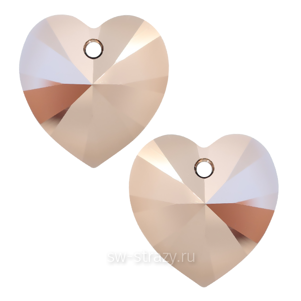 Кулоны 6228 18x17,5 mm Crystal Rose Gold2X